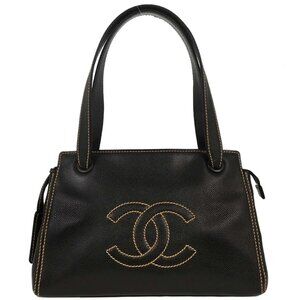 Chanel Black Calfskin Handbag